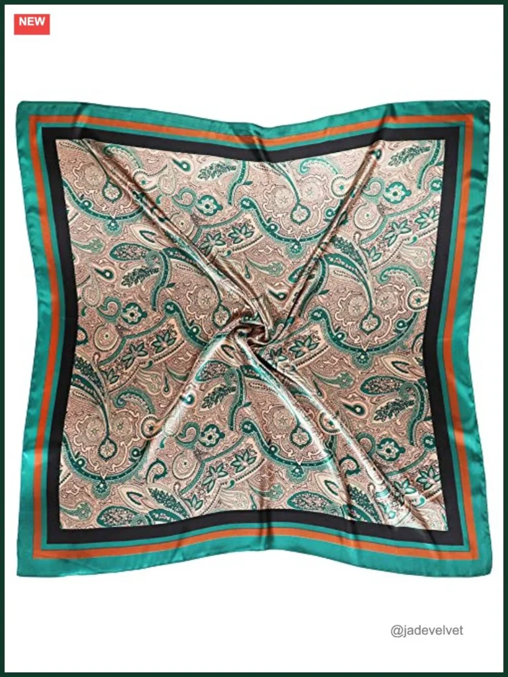 Satin Head Scarf for Women Silk Like Hair Wrap 35x35 Square Bandana